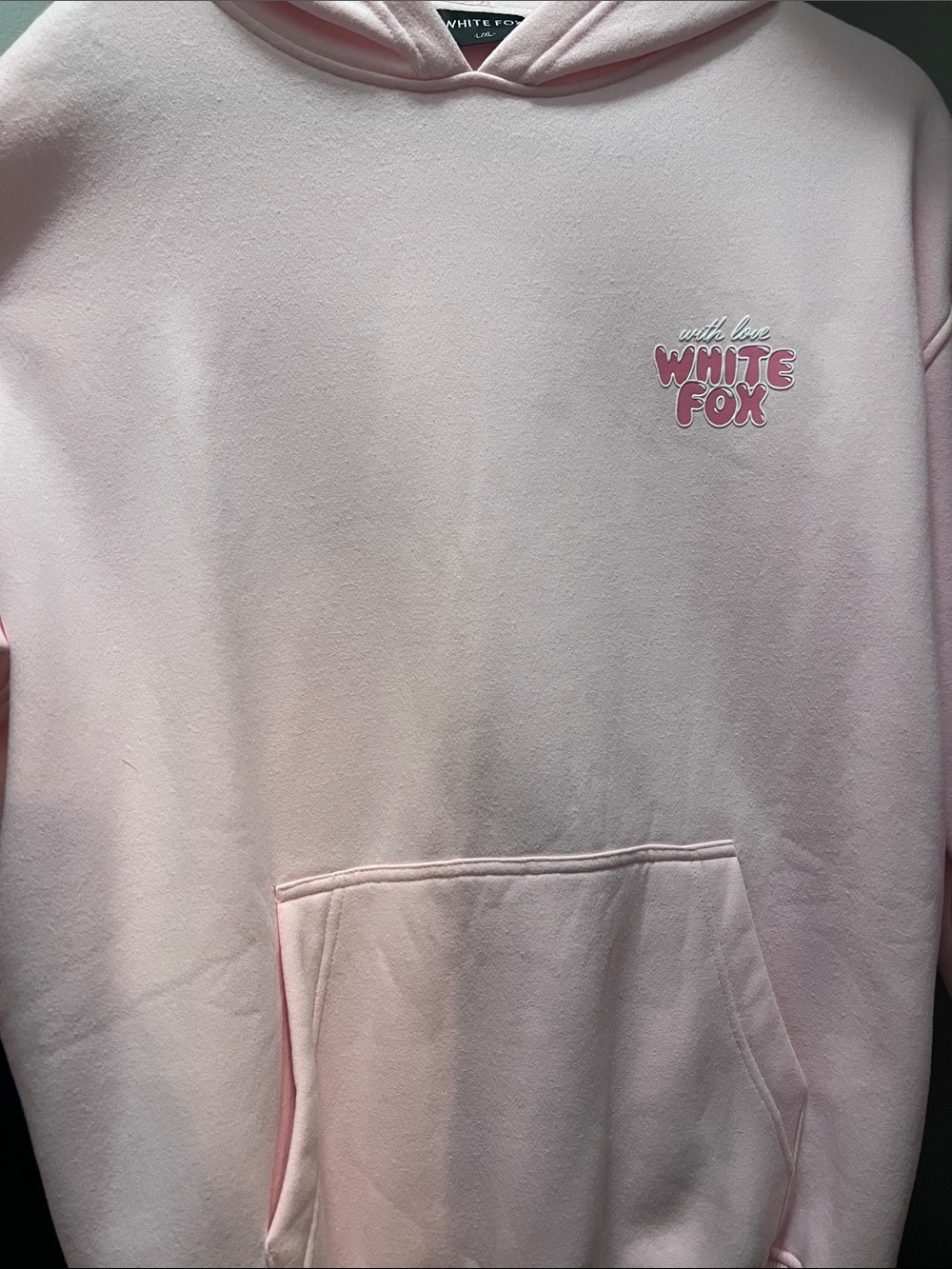 White Fox Boutique Pink 'With Love White Fox' Hoodie